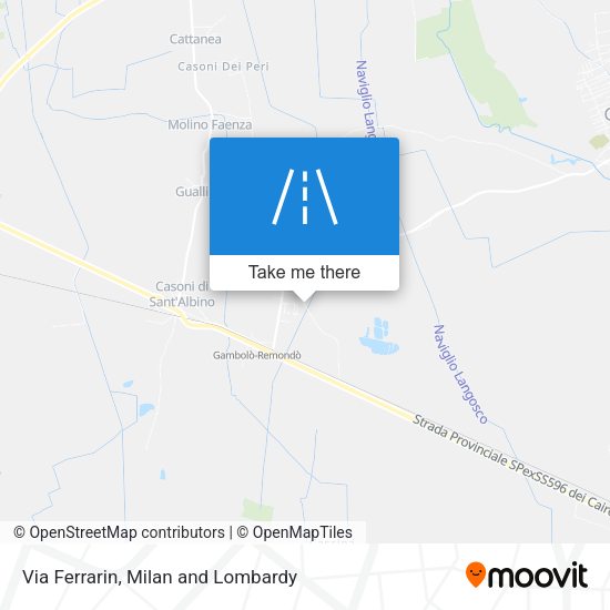 Via Ferrarin map