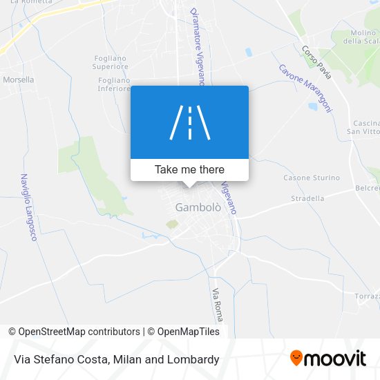 Via Stefano Costa map