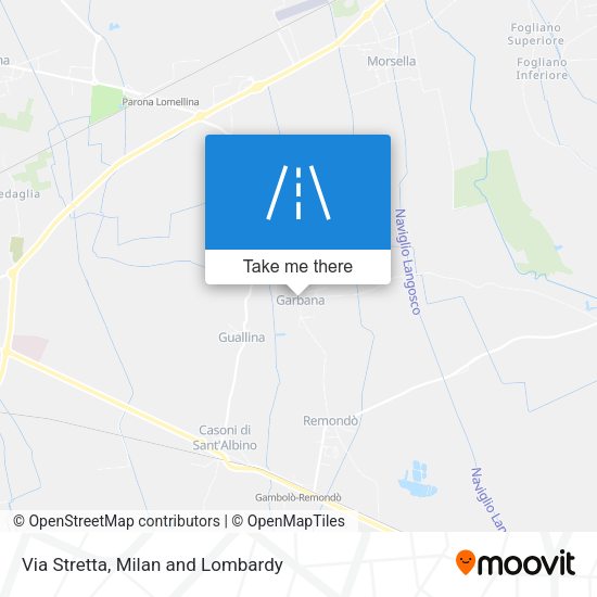 Via Stretta map