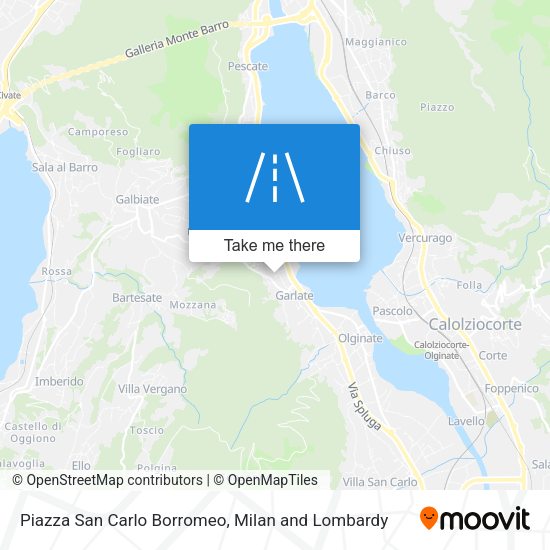Piazza San Carlo Borromeo map