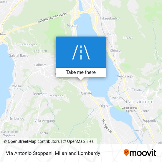 Via Antonio Stoppani map