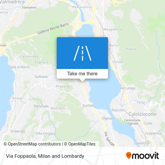 Via Foppaola map