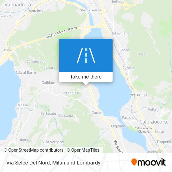 Via Selce Del Nord map