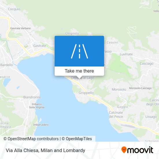 Via Alla Chiesa map