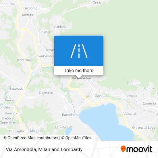 Via Amendola map