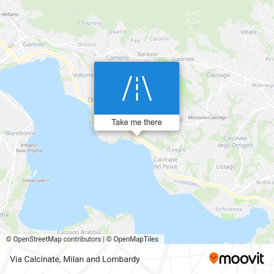 Via Calcinate map