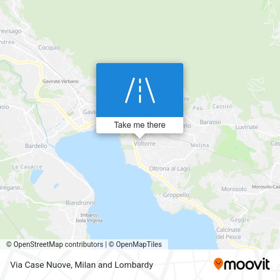Via Case Nuove map