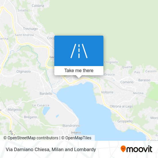 Via Damiano Chiesa map