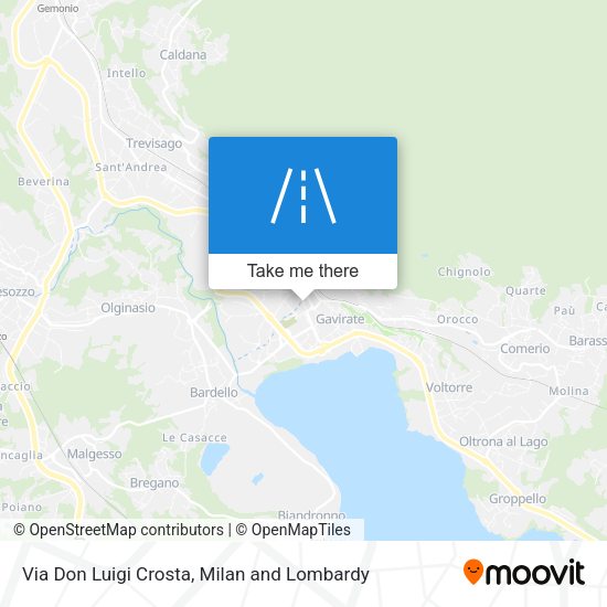 Via Don Luigi Crosta map