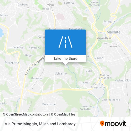 Via Primo Maggio map