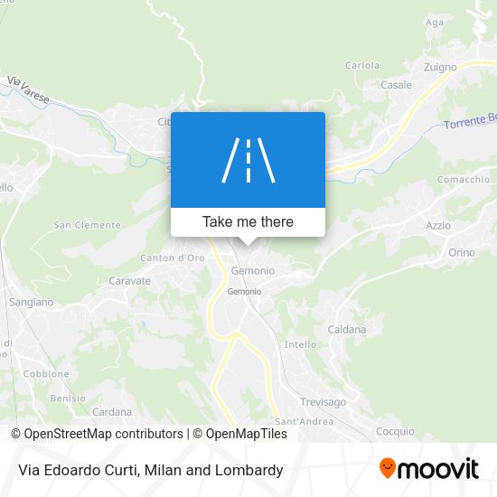 Via Edoardo Curti map