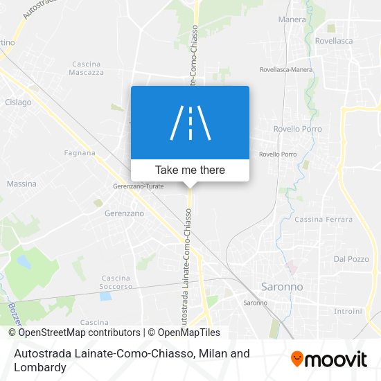 Autostrada Lainate-Como-Chiasso map