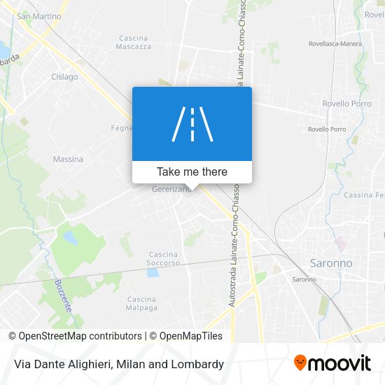 Via Dante Alighieri map