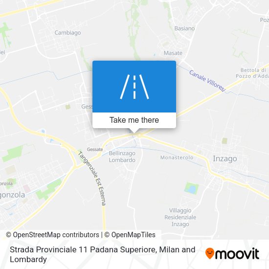 Strada Provinciale 11 Padana Superiore map