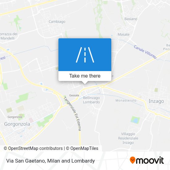 Via San Gaetano map