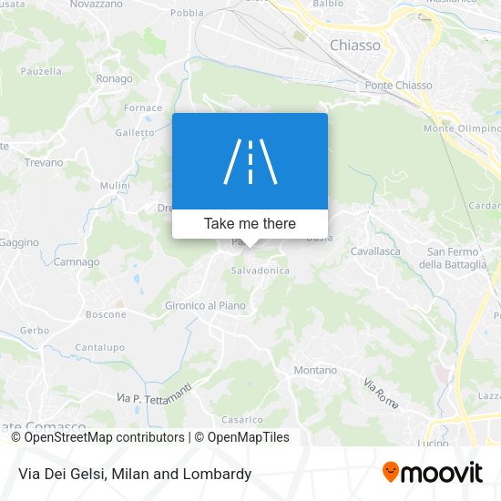 Via Dei Gelsi map
