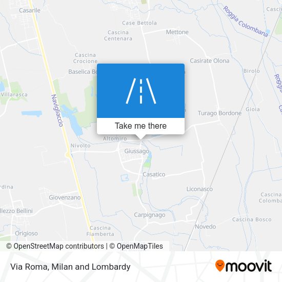 Via Roma map