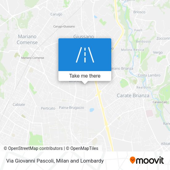 Via Giovanni Pascoli map