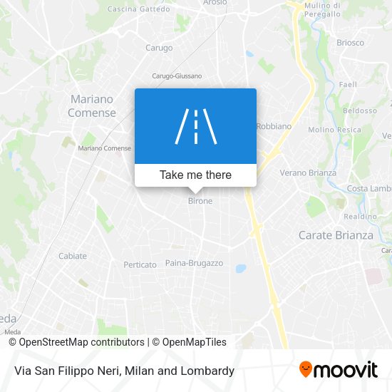 Via San Filippo Neri map