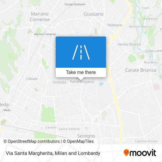 Via Santa Margherita map