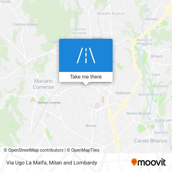 Via Ugo La Malfa map