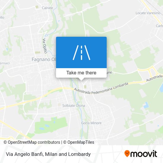Via Angelo Banfi map