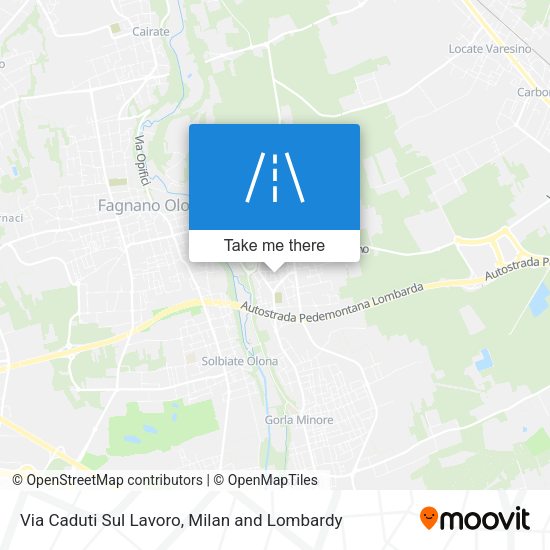 Via Caduti Sul Lavoro map