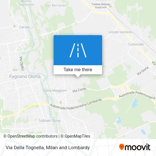 Via Della Tognella map