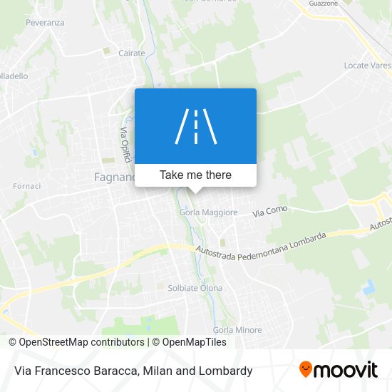 Via Francesco Baracca map