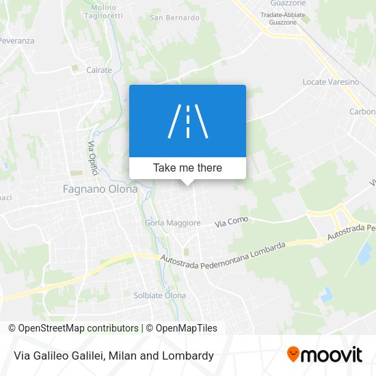 Via Galileo Galilei map