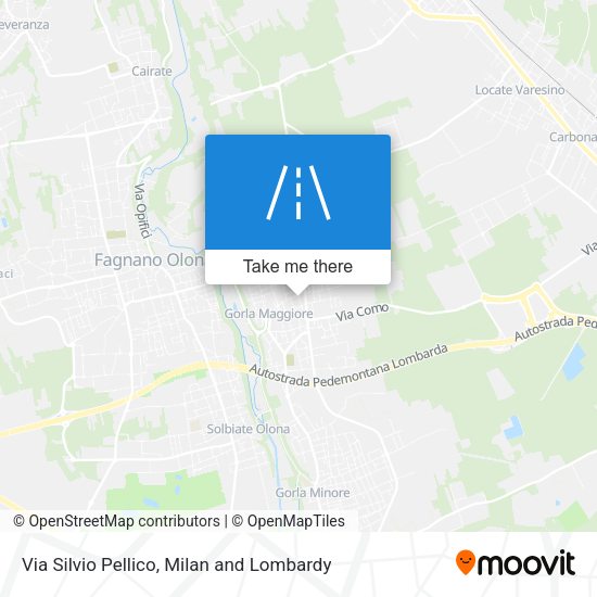 Via Silvio Pellico map