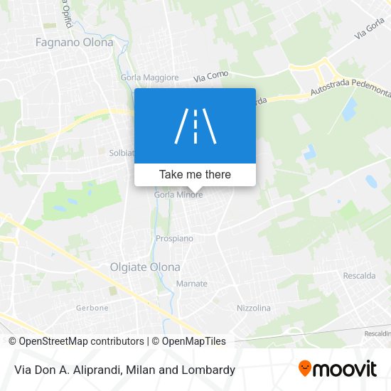 Via Don A. Aliprandi map