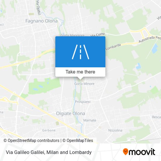 Via Galileo Galilei map