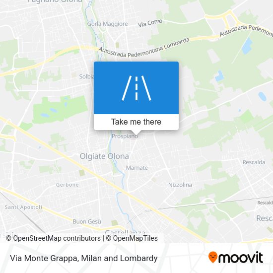 Via Monte Grappa map
