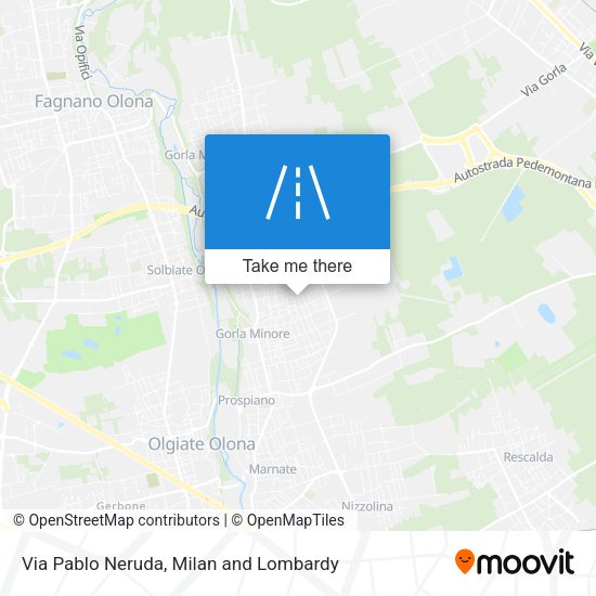 Via Pablo Neruda map