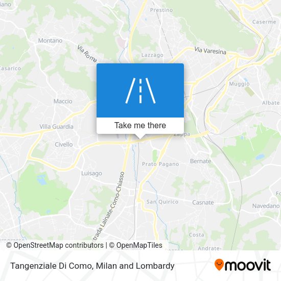Tangenziale Di Como map