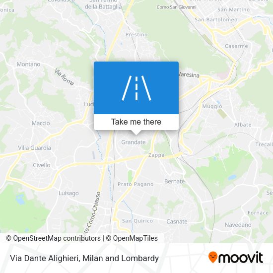 Via Dante Alighieri map