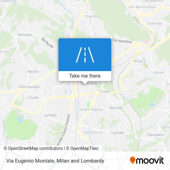 Via Eugenio Montale map