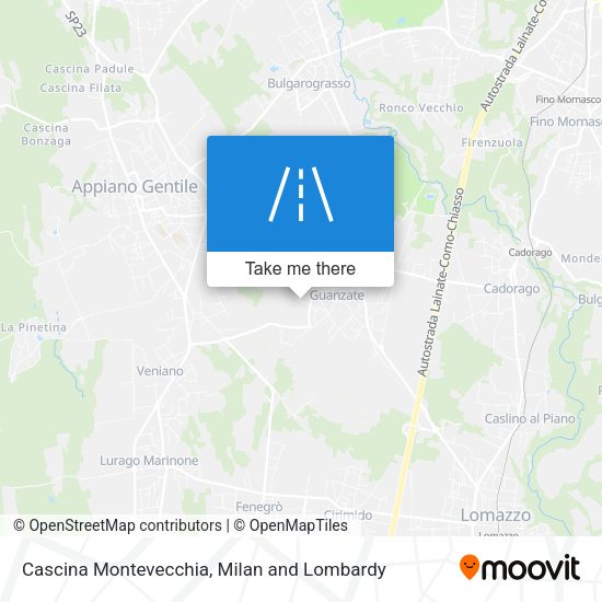 Cascina Montevecchia map