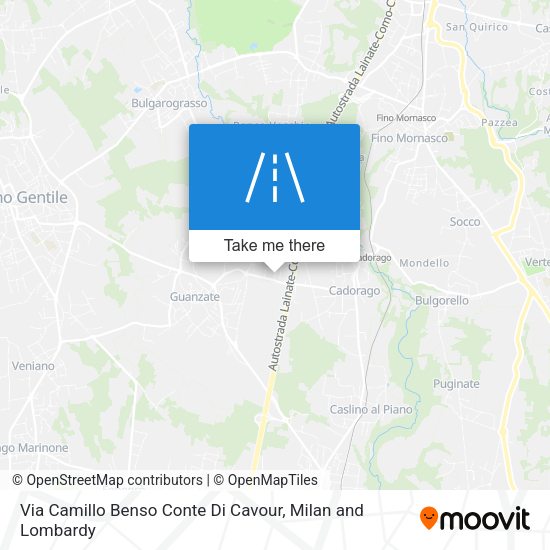 Via Camillo Benso Conte Di Cavour map