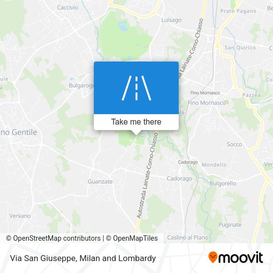 Via San Giuseppe map