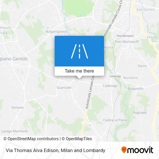 Via Thomas Alva Edison map