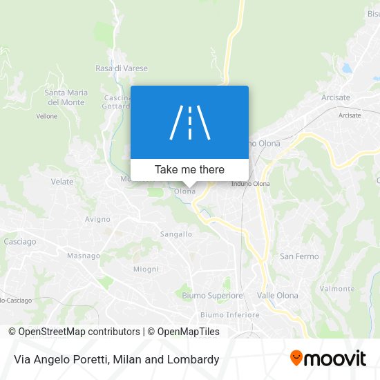 Via Angelo Poretti map