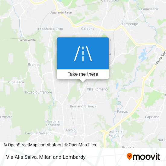 Via Alla Selva map