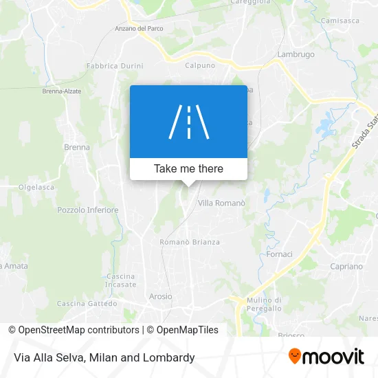 Via Alla Selva map