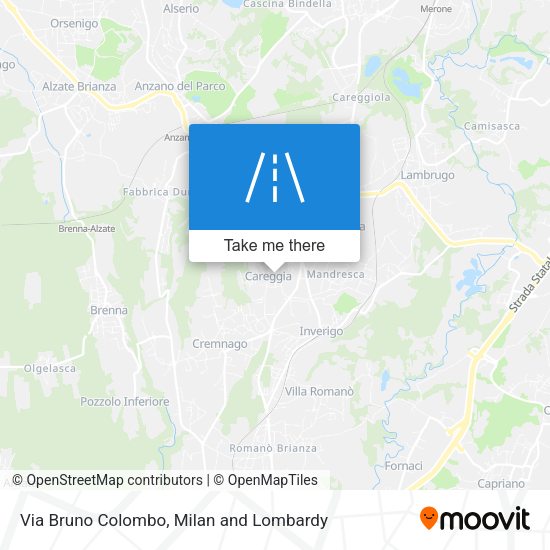 Via Bruno Colombo map