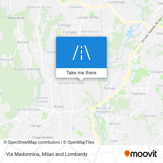 Via Madonnina map