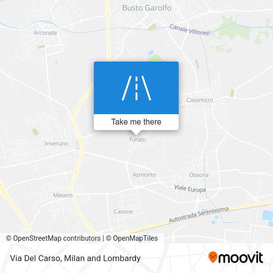 Via Del Carso map