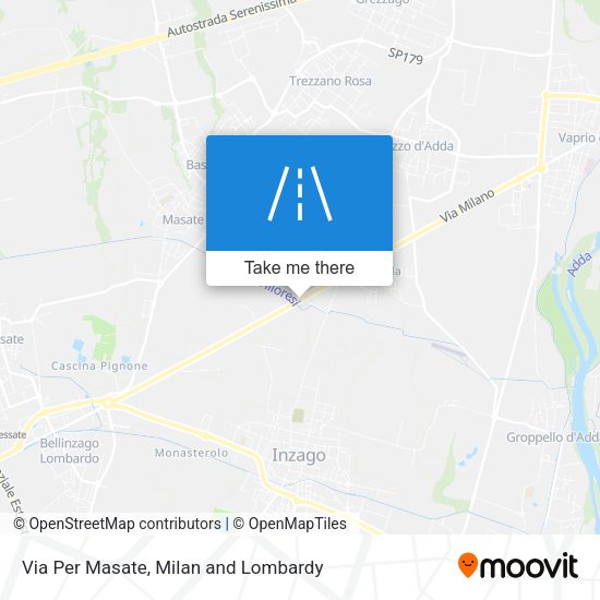 Via Per Masate map