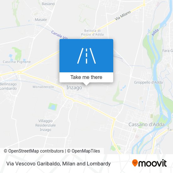 Via Vescovo Garibaldo map